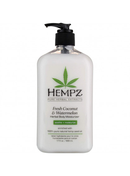 МОЛОЧКО ДЛЯ ТЕЛА УВЛАЖНЯЮЩЕЕ КОКОС И АРБУЗ HEMPZ 500ml