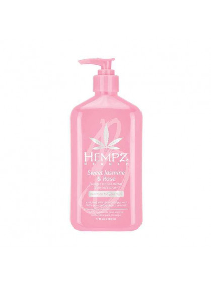 МОЛОЧКО ДЛЯ ТЕЛА УВЛАЖНЯЮЩЕЕ СЛАДКИ ЖАСМИН И РОЗА HEMPZ 500ml
