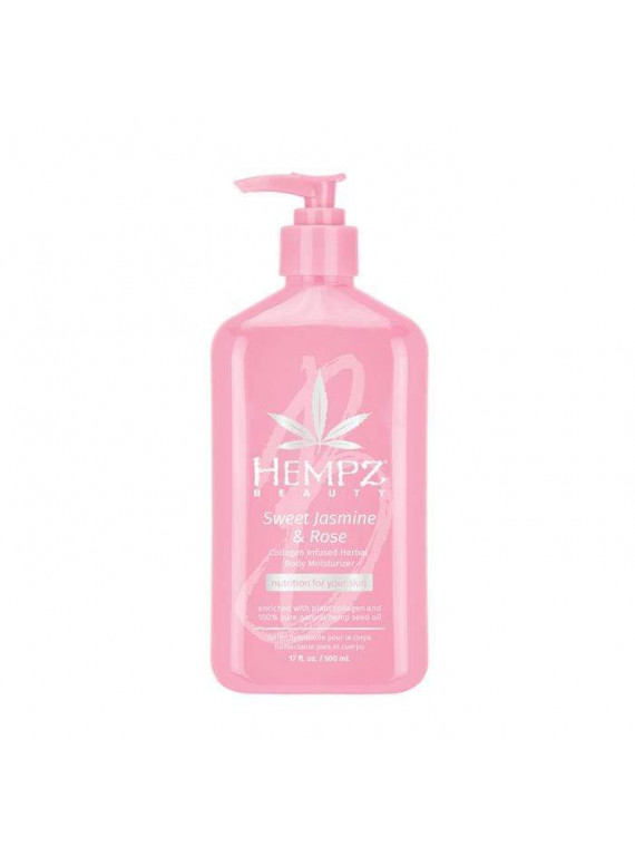 МОЛОЧКО ДЛЯ ТЕЛА УВЛАЖНЯЮЩЕЕ СЛАДКИ ЖАСМИН И РОЗА HEMPZ 500ml