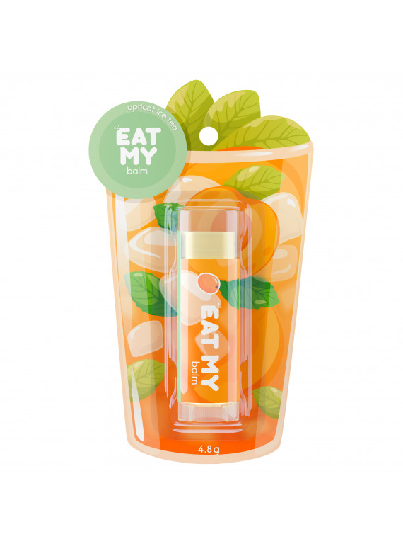 БАЛЬЗАМ ДЛЯ ГУБ АБРИКОСОВЫЙ АЙС ТИ EAT MY 4,8g