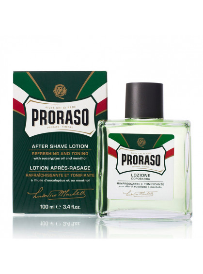 ЛОСЬОН ПОСЛЕ БРИТЬЯ ОСВЕЖАЮЩИЙ С МАСЛОМ ЭВКАЛИПТА И МЕНТОЛОМ PRORASO 100ml ЛОСЬОН ПОСЛЕ БРИТЬЯ ОСВЕЖАЮЩИЙ С МАСЛОМ ЭВКАЛИПТА И МЕНТОЛОМ PRORASO 100ml