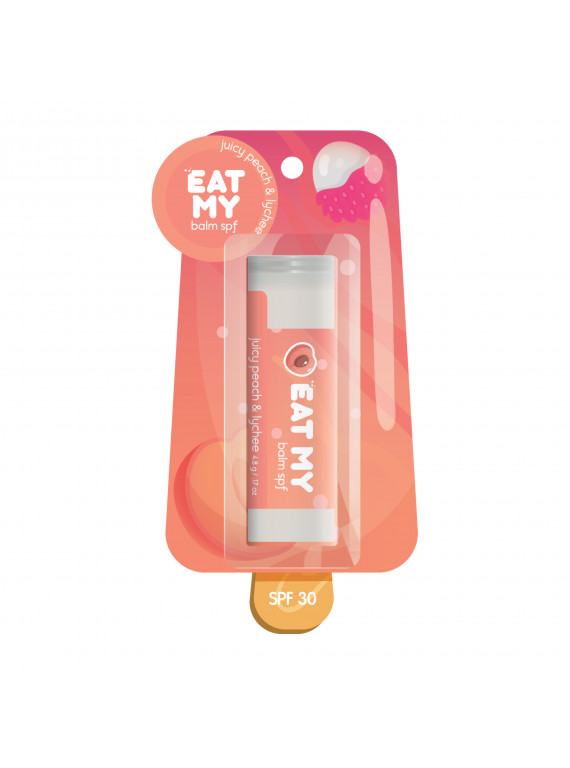БАЛЬЗАМ ДЛЯ ГУБ СОЧНЫЙ ПЕРСИК-ЛИЧИ EAT MY 4,8g