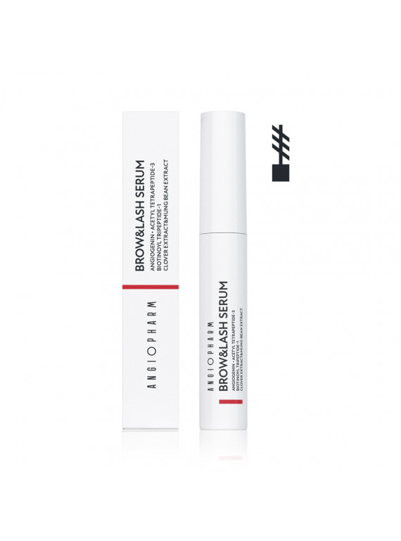 СЫВОРОТКА ДЛЯ РОСТА БРОВЕЙ И РЕСНИЦ (щеточка) ANGIOPHARM 6ml