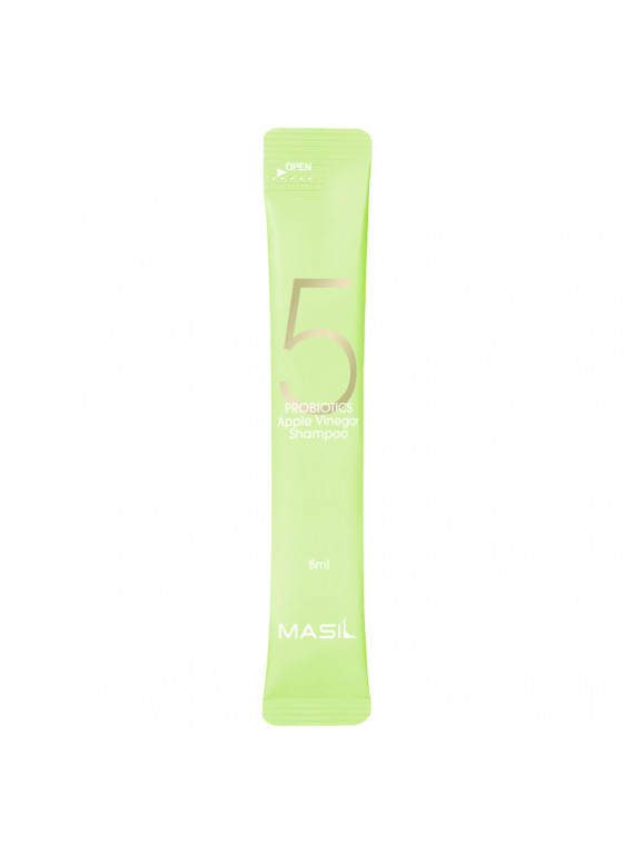 ШАМПУНЬ ДЛЯ ВОЛОС С ПРОБИОТИКАМИ И ЯБЛОЧНЫМ УКСУСОМ MASIL 8ml