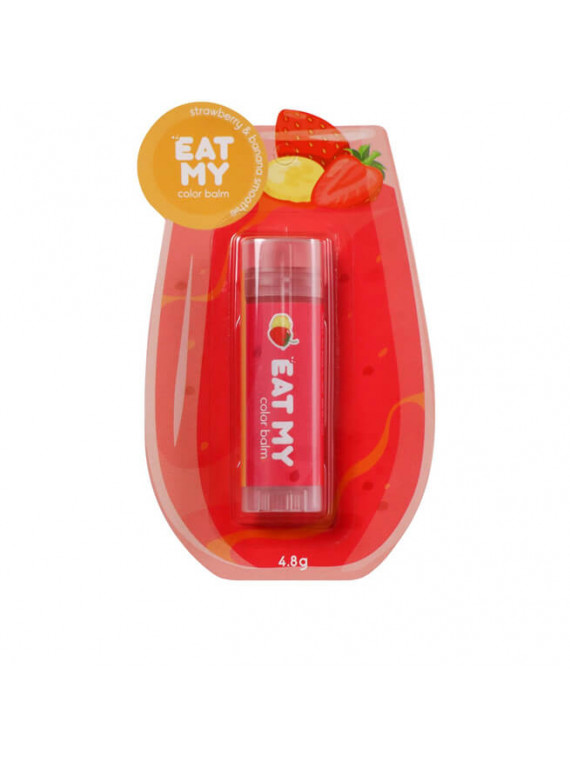 БАЛЬЗАМ ДЛЯ ГУБ КЛУБНИЧНО-БАНАНОВЫЙ СМУЗИ EAT MY 4,8g