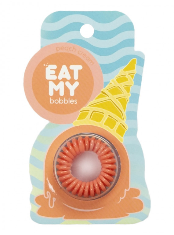 РЕЗИНКИ ДЛЯ ВОЛОС СЛИВОЧНЫЙ ПЕРСИК EAT MY 3pcs
