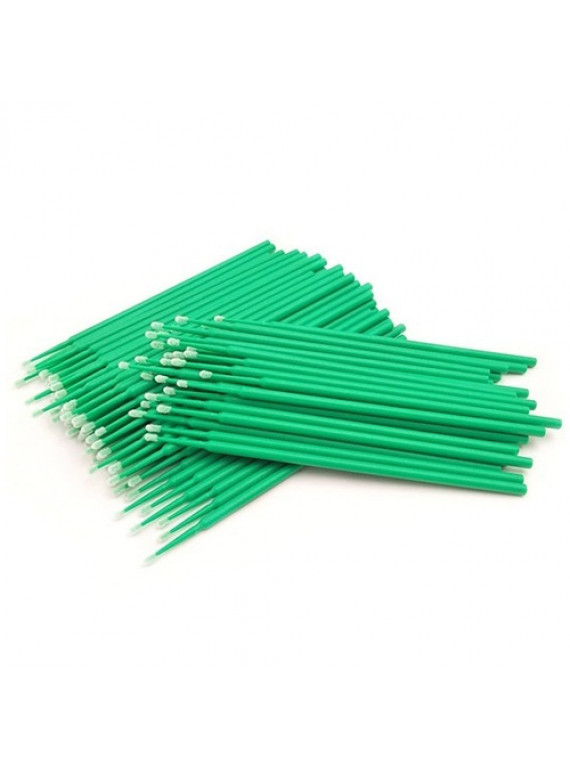 МИКРОБРАШИ ОДНОРАЗОВЫЕ КОСМЕТИЧЕСКИЕ М 1.4 ЗЕЛЕНЫЕ SAFETY 100pcs