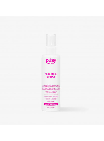 СПРЕЙ-КРЕМ ДЛЯ ВОЛОС НЕСМЫВАЕМЫЙ SILK MILK SPRAY PUSY 200ml СПРЕЙ-КРЕМ ДЛЯ ВОЛОС НЕСМЫВАЕМЫЙ SILK MILK SPRAY PUSY 200ml