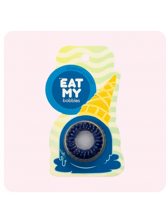 РЕЗИНКИ ДЛЯ ВОЛОС ГОЛУБИЧНЫЙ СОРБЕТ EAT MY 3pcs