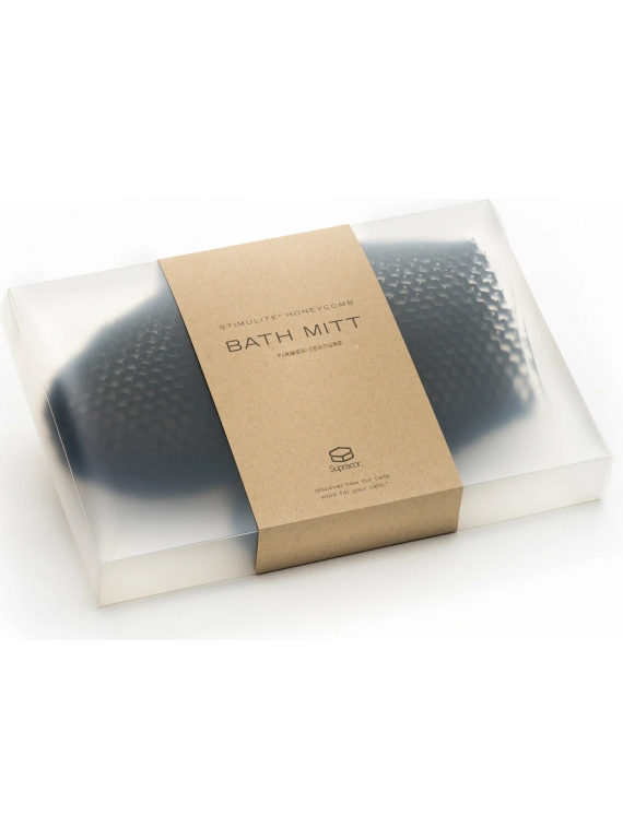 МОЧАЛКА РУКАВИЧКА ДЛЯ ВАННЫ И ДУША BATH MITT ЧЕРНАЯ SUPRACOR