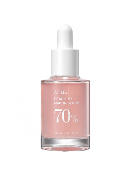 СЫВОРОТКА С ПЕРСИКОМ PEACH 70+NIACIN ANUA 30ml СЫВОРОТКА С ПЕРСИКОМ PEACH 70+NIACIN ANUA 30ml