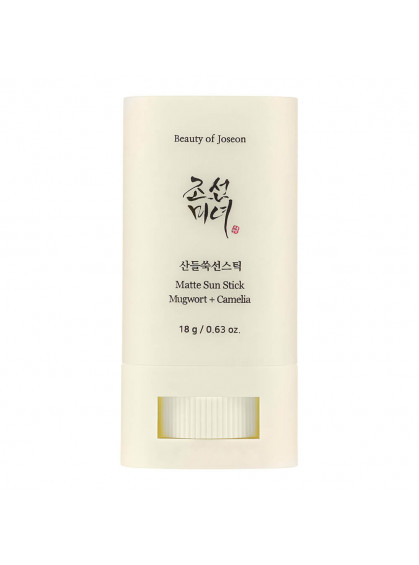 СТИК СОЛНЦЕЗАЩИТНЫЙ МАТИРУЮЩИЙ MUGWORT+CAMELIA SPF50+ PA++++ BEAUTY OF JOSEON