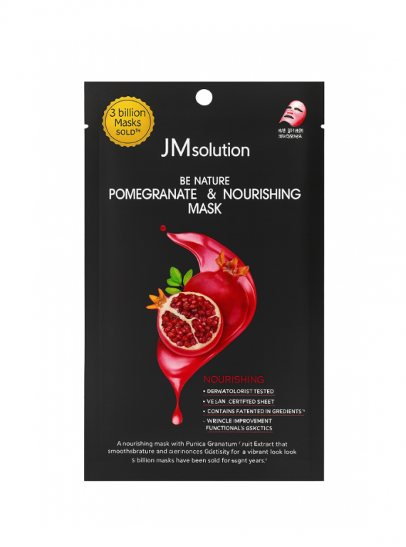 МАСКА ДЛЯ ЛИЦА ТКАНЕВАЯ С ЭКСТРАКТОМ ГРАНАТА JMSOLUTION 24ml