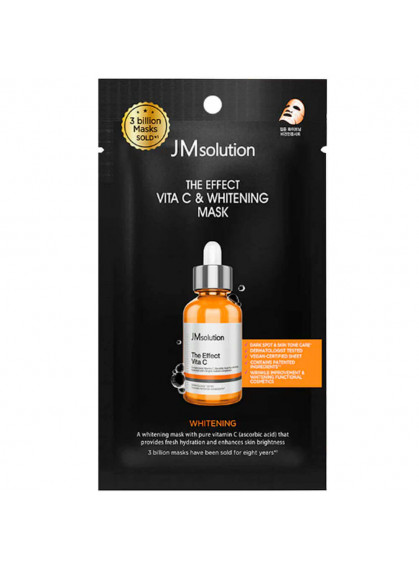 МАСКА ДЛЯ ЛИЦА ТКАНЕВАЯ ОТБЕЛИВАЮЩАЯ С ВИТАМИНОМ С JMSOLUTION 24ml
