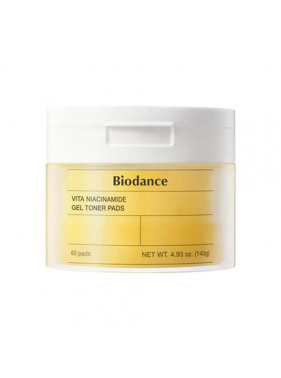 ПЭДЫ С НИЦИНАМИДОМ ОСВЕТЛЯЮЩИЕ VITA NIACINAMIDE GEL TONER PADS BIODANCE 140g