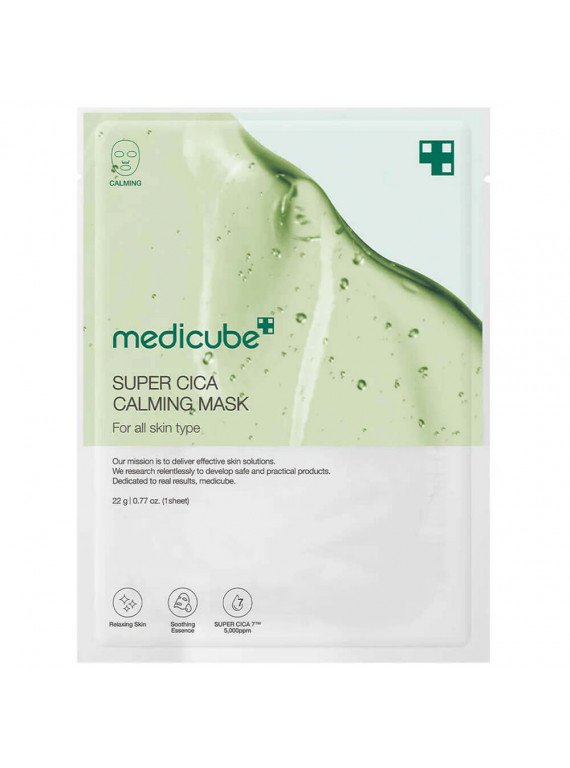МАСКА ТКАНЕВАЯ SUPER CICA CALMING MASK MEDICUBE 22g