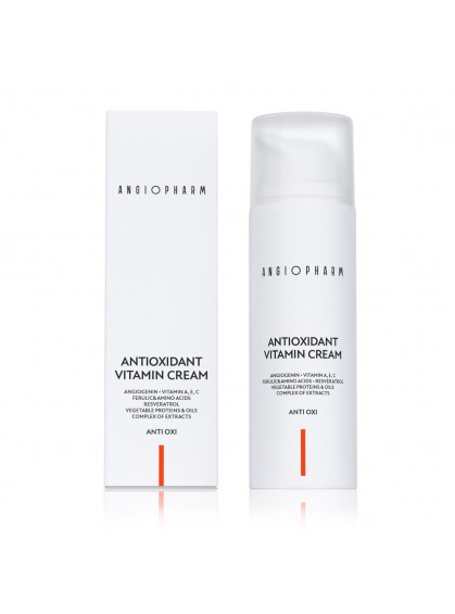 КРЕМ АНТИОКСИДАНТНЫЙ С ВИТАМИНАМИ А, Е, С, ANGIOPHARM 50ml