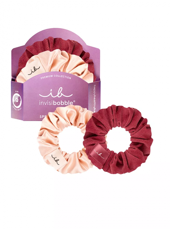 РЕЗИНКА-БРАСЛЕТ ДЛЯ ВОЛОС SPRUNCHIE SLIM PREMIUM YOU MAKE ME BLUSH INVISIBOBBLE 2pc