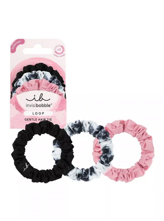 РЕЗИНКА-БРАСЛЕТ ДЛЯ ВОЛОС LOOP PLUS BE GENTLE INVISIBOBBLE 3pc