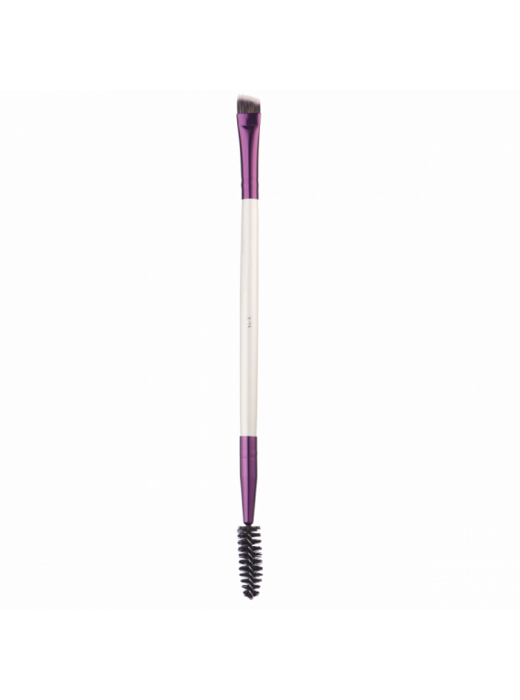 КИСТЬ ДВУСТОРОННЯЯ ДЛЯ ПОДВОДКИ И УКЛАДКИ БРОВЕЙ K129 MANLY PRO