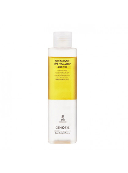 СРЕДСТВО ДЛЯ СНЯТИЯ МАКИЯЖА SKIN DEFENDER LIP & EYE MAKEUP REMOVER GENOSYS 200ml