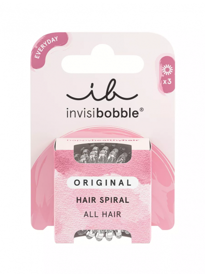 РЕЗИНКА-БРАСЛЕТ ДЛЯ ВОЛОС ORIGINAL CRYSTAL CLEAR INVISIBOBBLE 3pc РЕЗИНКА-БРАСЛЕТ ДЛЯ ВОЛОС ORIGINAL CRYSTAL CLEAR INVISIBOBBLE 3pc
