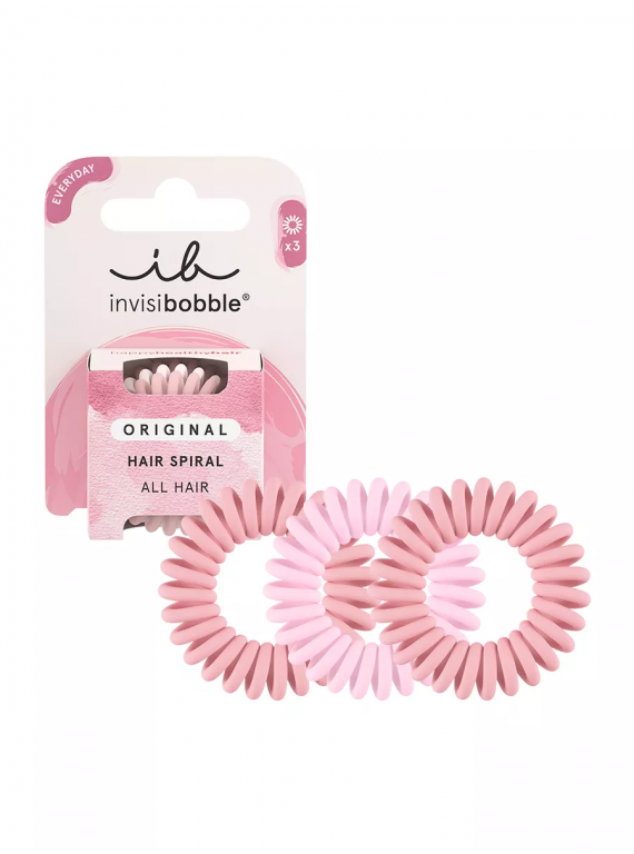 РЕЗИНКА-БРАСЛЕТ ДЛЯ ВОЛОС ORIGINAL THE PINKS INVISIBOBBLE 3pc