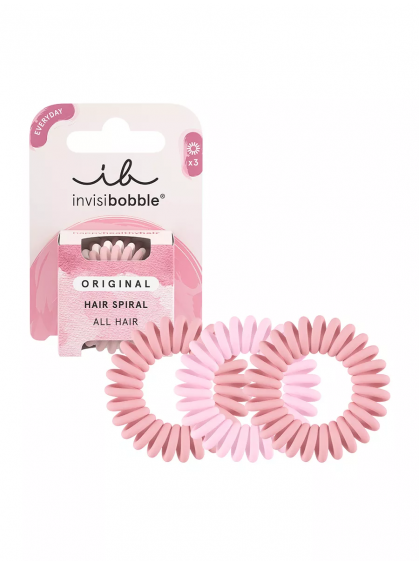 РЕЗИНКА-БРАСЛЕТ ДЛЯ ВОЛОС ORIGINAL THE PINKS INVISIBOBBLE 3pc