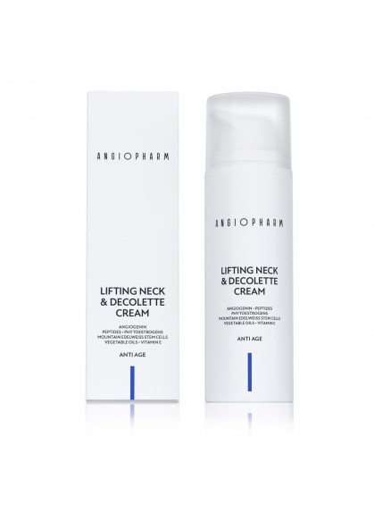 ЛИФТИНГ КРЕМ ДЛЯ ШЕИ И ЗОНЫ ДЕКОЛЬТЕ ANGIOPHARM 50ml