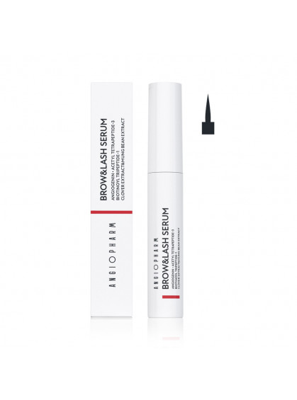 СЫВОРОТКА ДЛЯ РОСТА БРОВЕЙ И РЕСНИЦ (кисточка) ANGIOPHARM 6ml