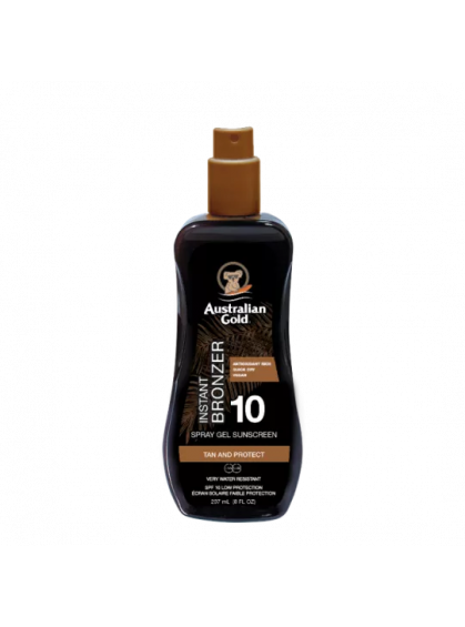 СПРЕЙ-ГЕЛЬ СОЛНЦЕЗАЩИТНЫЙ ВОДОСТОЙКИЙ SPF10 TAN AND PROTECT AUSTRALIAN GOLD 237ml СПРЕЙ-ГЕЛЬ СОЛНЦЕЗАЩИТНЫЙ ВОДОСТОЙКИЙ SPF10 TAN AND PROTECT AUSTRALIAN GOLD 237ml