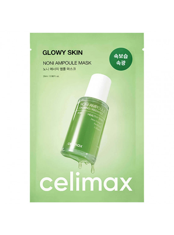 МАСКА УВЛАЖНЯЮЩАЯ С ЭКСТРАКТОМ НОНИ NONI AMPOULE MASK CELIMAX 29ml