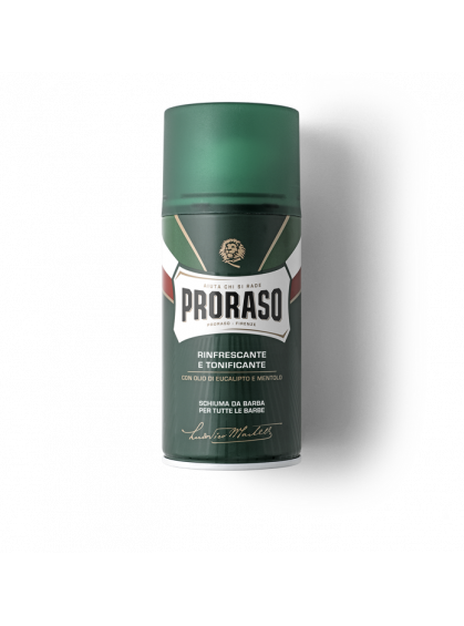 ПЕНА ДЛЯ БРИТЬЯ ОСВЕЖАЮЩАЯ С МАСЛОМ ЭВКАЛИПТА И МЕНТОЛОМ PRORASO 300ml ПЕНА ДЛЯ БРИТЬЯ ОСВЕЖАЮЩАЯ С МАСЛОМ ЭВКАЛИПТА И МЕНТОЛОМ PRORASO 300ml