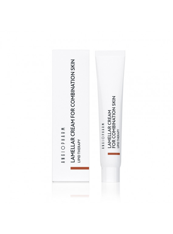 МИНИАТЮРА КРЕМ ЛАМЕЛЛЯРНЫЙ ДЛЯ КОМБИНИРОВАННО КОЖИ ANGIOPHARM 7ml