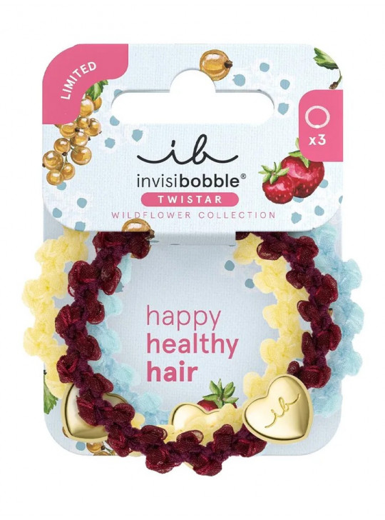 РЕЗИНКА ДЛЯ ВОЛОС TWISTAR CHERRY TWIST INVISIBOBBLE 3pc