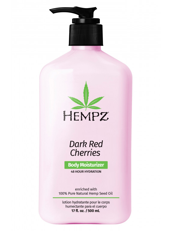 МОЛОЧКО ДЛЯ ТЕЛА УВЛАЖНЯЮЩЕЕ DARK RED CHERRIES HEMPZ 500ml