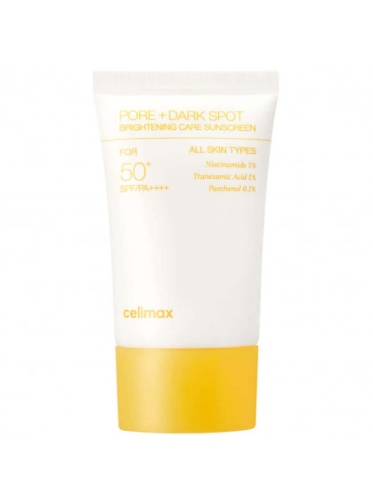 КРЕМ СОЛНЦЕЗАЩИТНЫЙ ОСВЕТЛЯЮЩИЙ PORE+DARK SPOT SPF50+ PA++++ CELIMAX 50ml