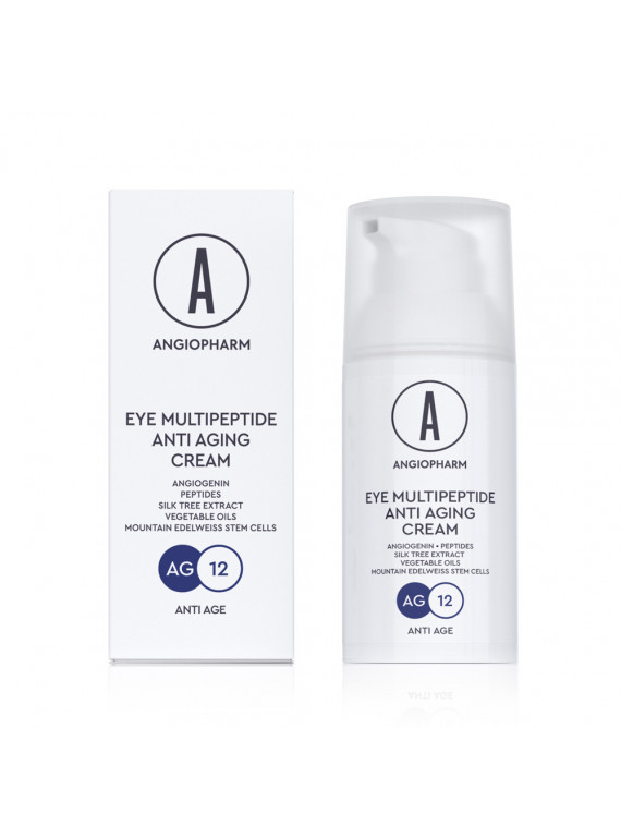 КРЕМ ДЛЯ КОЖИ ВОКРУГ ГЛАЗ МУЛЬТИПЕПТИДНЫЙ ОМОЛАЖИВАЮЩИЙ ANGIOPHARM 30ml