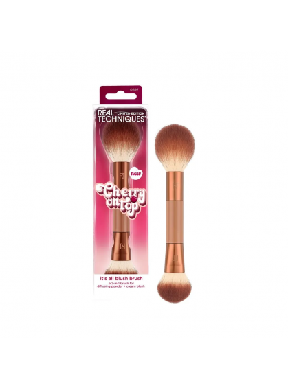 КИСТЬ ДВУХСТОРОННЯЯ ДЛЯ РУМЯН IT`S ALL BLUSH BRUSH REAL TECHNIQUES