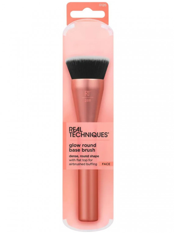 КИСТЬ ДЛЯ ТОНАЛЬНОЙ ОСНОВЫ GLOW ROUND BASE REAL TECHNIQUES