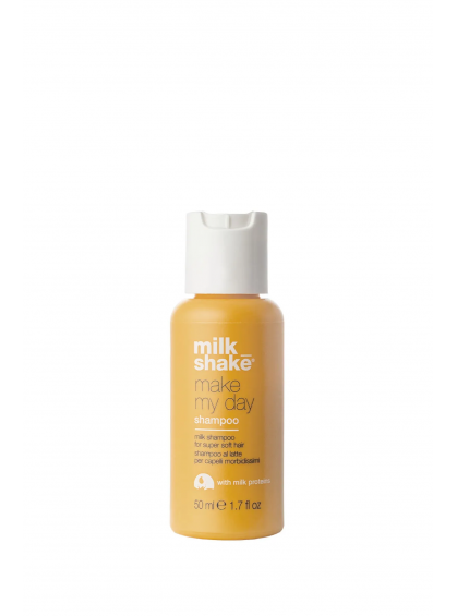 ШАМПУНЬ ДЛЯ МЯГКОСТИ И БЛЕСКА ВОЛОС MAKE MY DAY SHAMPOO MILK SHAKE 50ml