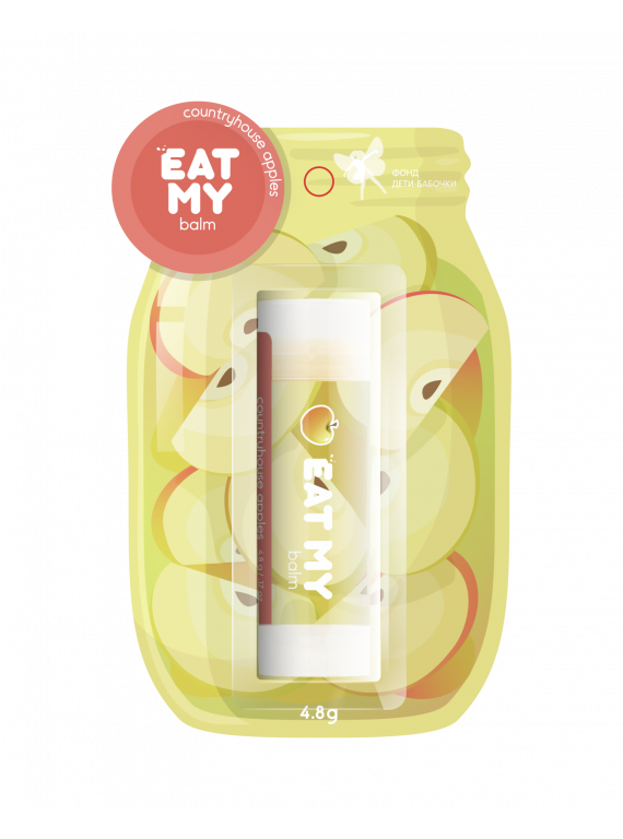 БАЛЬЗАМ ДЛЯ ГУБ ДАЧНЫЕ ЯБЛОЧКИ EAT MY 4,8g